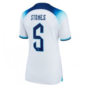 England John Stones #5 kläder Kvinnor VM 2022 Hemmatröja Kortärmad